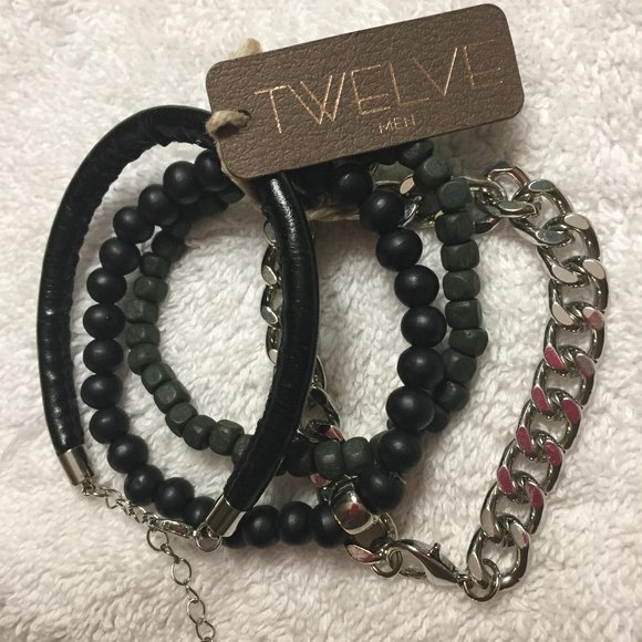 Twelve Men Other - Twelve Brand Set of Four of Men's Bracelets